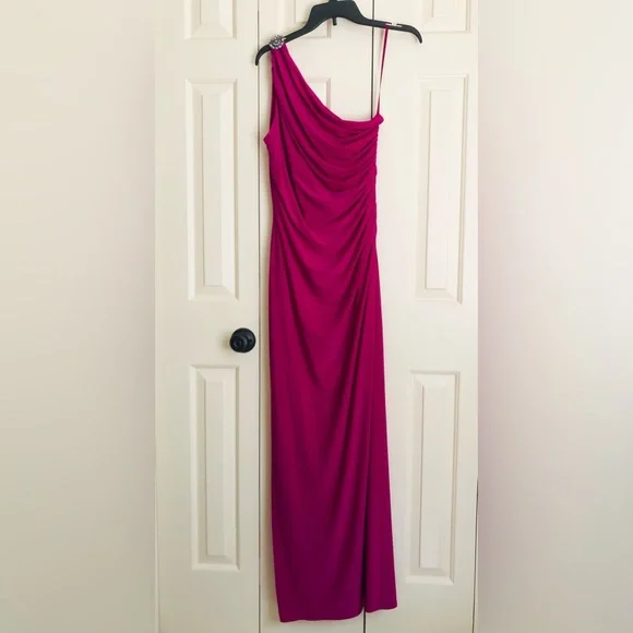 champagne ivory prom dress Mac Duggal - Brocade V Neck Gown With Bow Straps main image 0